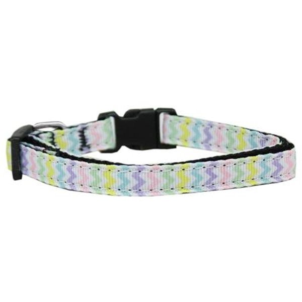 Unconditional Love Spring Chevron Nylon Dog Collar Small UN805188